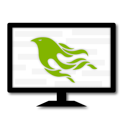 Phoenix Logo auf Bildschirm